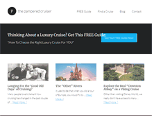 Tablet Screenshot of pamperedcruiser.com